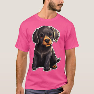 Cute Black Labrador Dog Dogs Chocolate Labradors T-Shirt