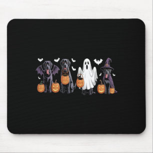 Cute Black Labrador Dog Halloween Pumpkin Labrador Mouse Mat