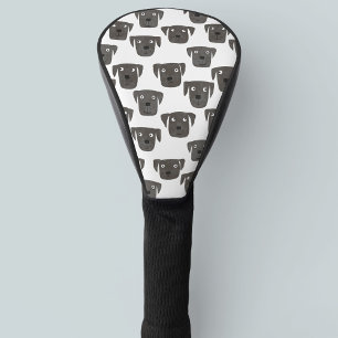Cute Black Labrador Retriever Dog Golf Head Cover