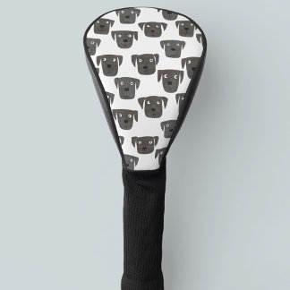 Cute Black Labrador Retriever Dog Golf Head Cover