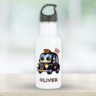 Cute Black London Taxi 532 Ml Water Bottle