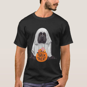 Cute Black Newfoundland Dog Halloween T-Shirt
