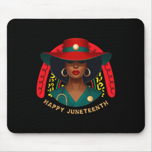 Cute Black Nurse Happy Juneteenth Nurse Rainbow Me Mouse Mat