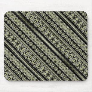 Cute black olive ukraine ornament background mouse mat