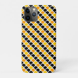 Cute black orange moroccan pattern design iPhone 11 pro case