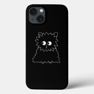 Cute Black Persian Cat. iPhone 13 Case