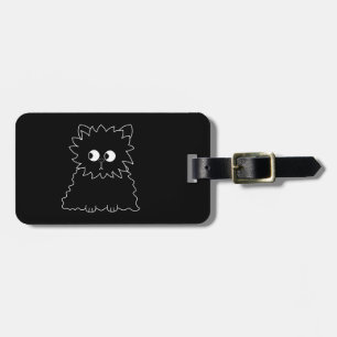 Cute Black Persian Cat. Luggage Tag