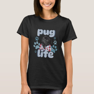 Cute Black Pug - Pug Life  T-Shirt