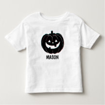Cute Black Pumpkin Halloween Name
