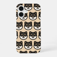 Cute black Shiba Inu Dog Face