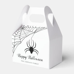 Cute Black Spider Halloween Favour Box