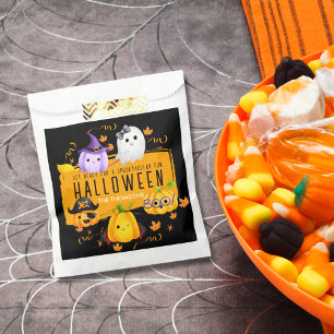 Cute Black Spooktacular Fun Halloween  Favour Bags