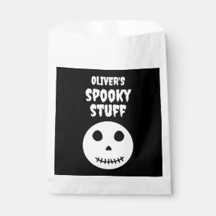 Cute Black Spooky Stuff Kids Halloween Skull Favour Bags