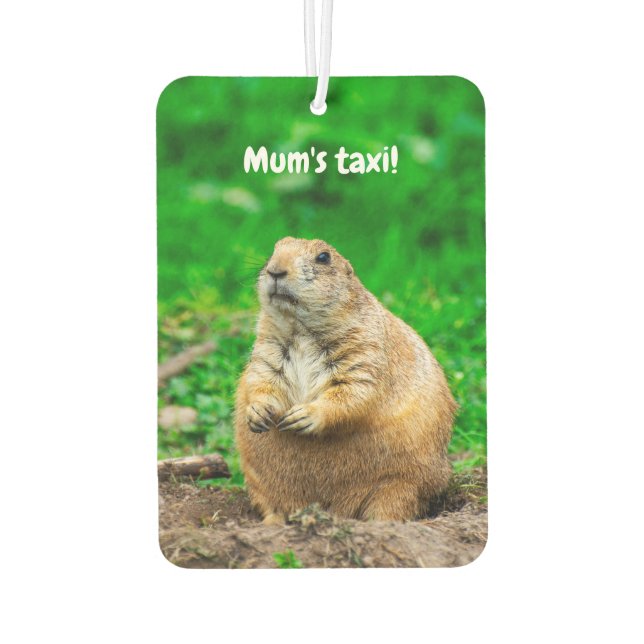Cute Black-Tailed Prairie Dog Car Air Freshener (Back)