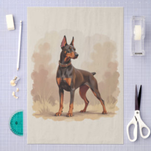 Cute Black Tan & White Tricolor Beagle Puppy Tissue Paper