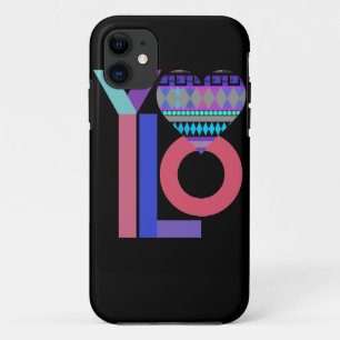 Cute Black Tribal YOLO iPhone 5 Case