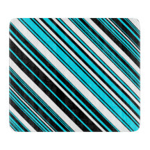 Cute black white aqua stripes Case-Mate iPhone cas Cutting Board
