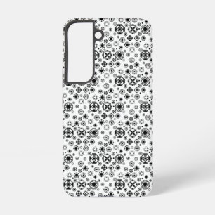 Cute black white arabesque decorative pattern samsung galaxy case