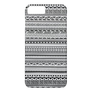 Cute black white aztec patterns design iPhone 8 plus/7 plus case