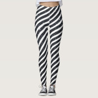 Cute Black White Candy Stripe Glitter Pattern