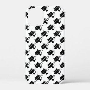 Cute black white cats patterns iPhone 12 mini case