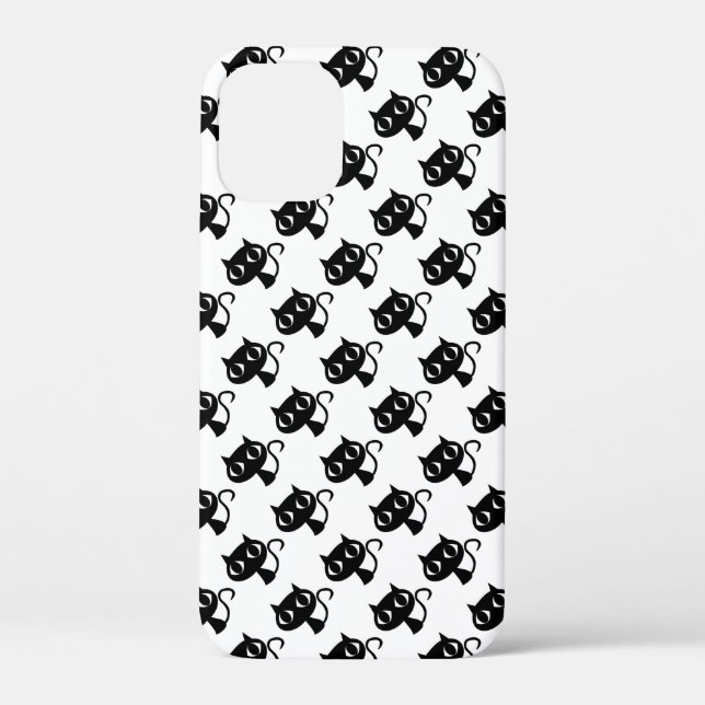 Cute black white cats patterns Case-Mate iPhone case (Back)
