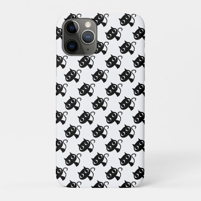 Cute black white cats patterns Case-Mate iPhone case (Back)