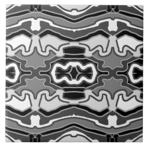 Cute black & white classic pattern  ceramic tile