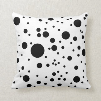 Cute Black & White Dalmatian Spots Cushion