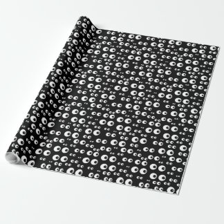 Cute Black & White Eyeball Wrapping Paper