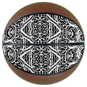 Cute black white hearts love background design lon basketball