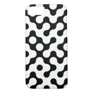 Cute black white labyrinth pattern iPhone 8/7 case