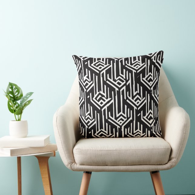 Cute black white pattern  cushion (Chair)