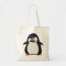 Cute Black  White Penguin And  Funny Moustache