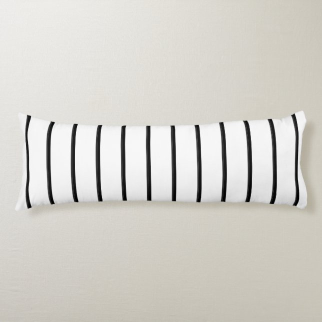 Cute black white stripes body cushion (Front)