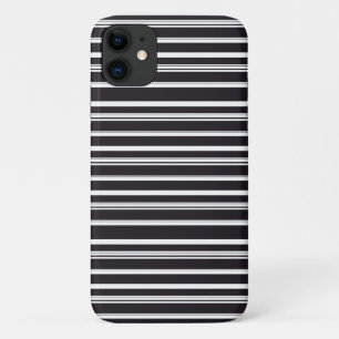 Cute black white stripes iPhone 11 case