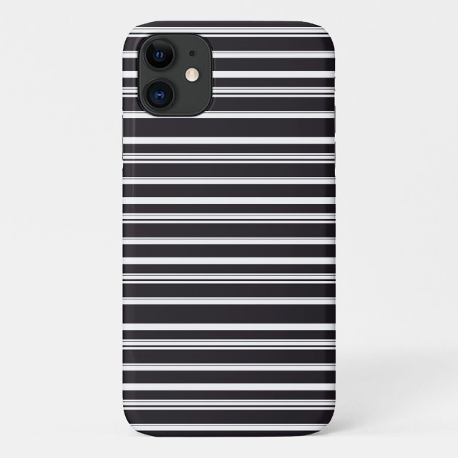 Cute black white stripes Case-Mate iPhone case (Back)