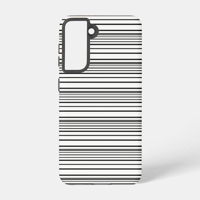 Cute black white stripes samsung galaxy s21 case (Back)