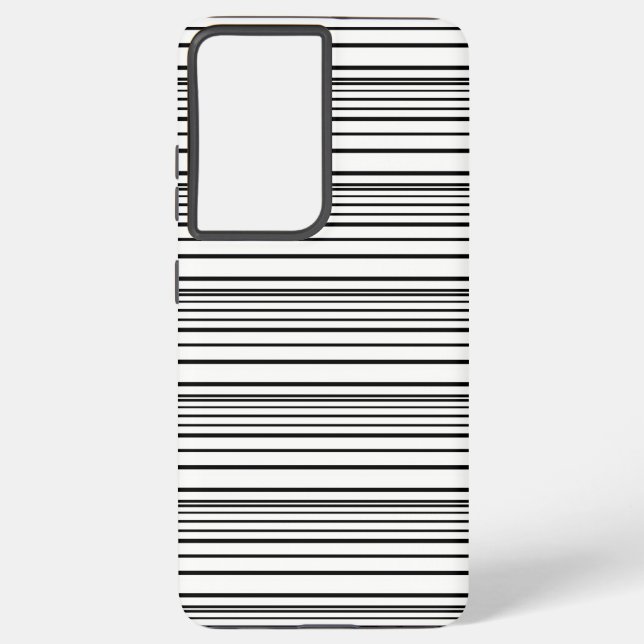 Cute black white stripes samsung galaxy s21+ case (Back)