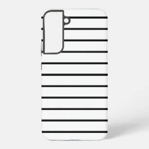 Cute black white stripes samsung galaxy case