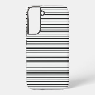 Cute black white stripes samsung galaxy case