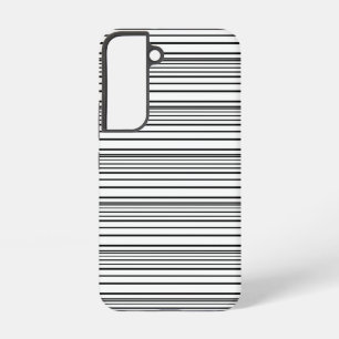 Cute black white stripes samsung galaxy case
