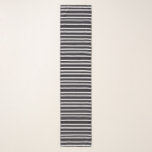 Cute black white stripes scarf<br><div class="desc">Cute black white stripes</div>