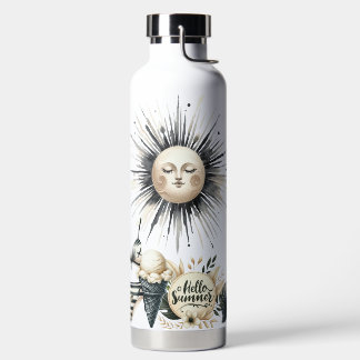 CUTE BLACK & WHITE SUMMER THEMED ITEMS WATER BOTTLE