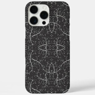 Cute black white tree pattern iPhone 16 pro max case