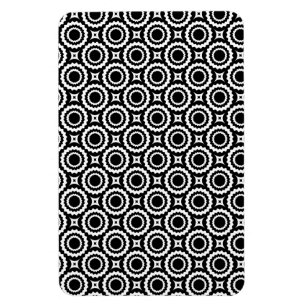 Cute black white zigzag circles design magnet