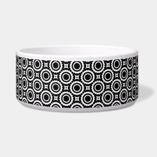 Cute black white zigzag circles pattern