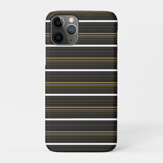 Cute black yellow stripes  Case-Mate iPhone case (Back)