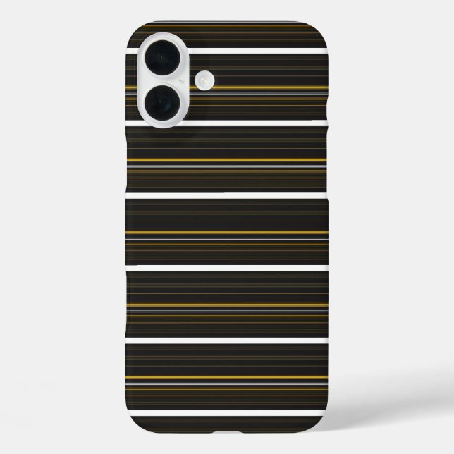 Cute black yellow stripes Case-Mate iPhone case (Back)