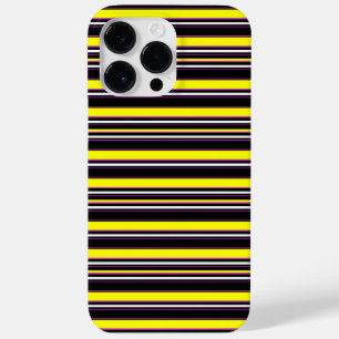 Cute black yellow stripes Case-Mate iPhone 14 pro max case